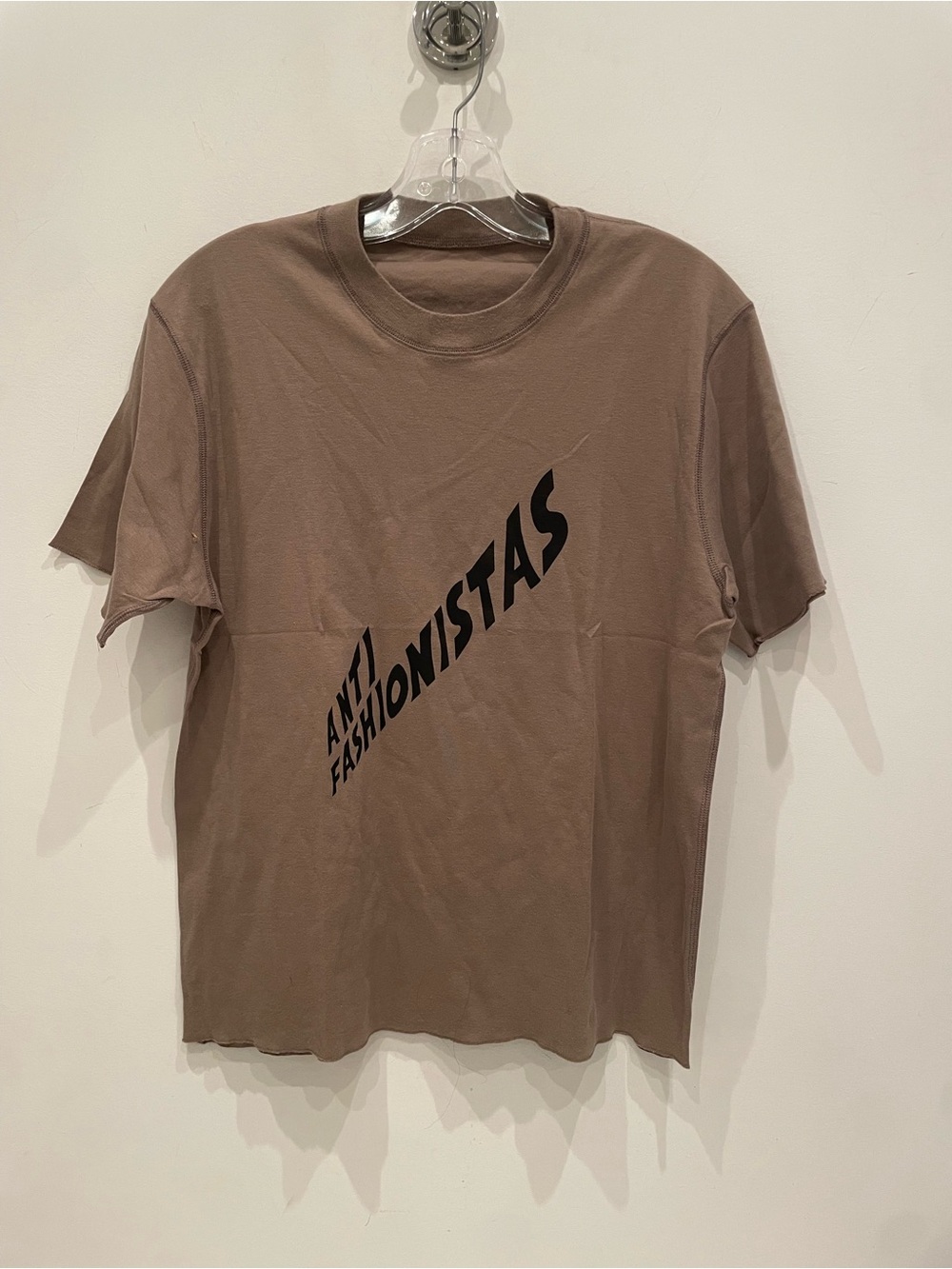 Lucien Pellat Anti Fashionistas Brown Graphic Tee - Women's Short Sleeve